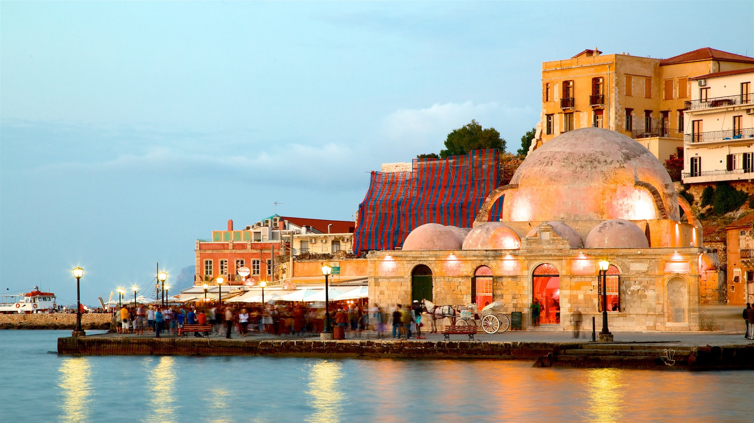 Crete in the evening