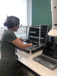 Woman scientist working in the lab