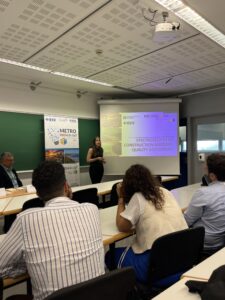 Conference room and woman presenting