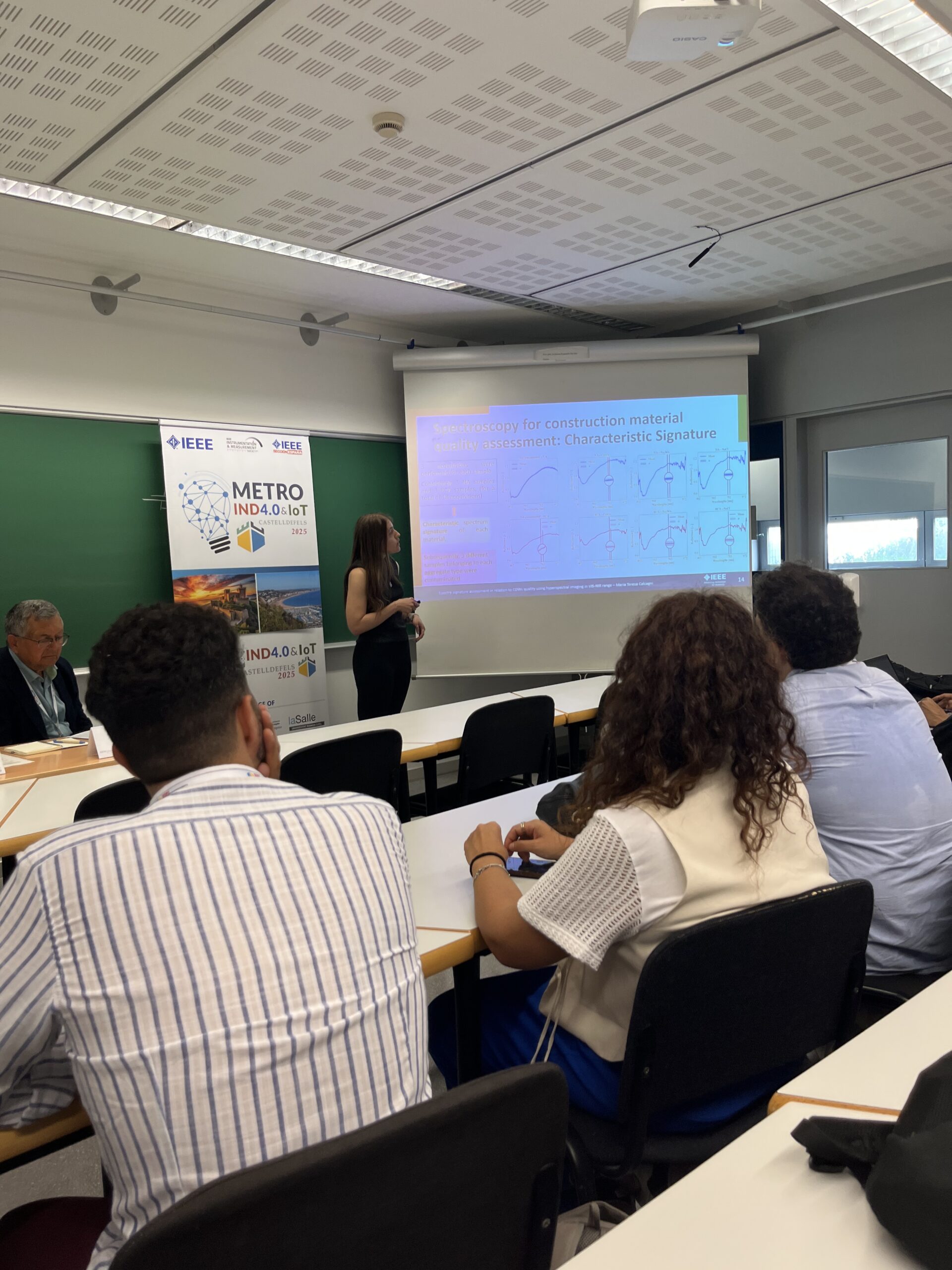 Conference room and woman presenting