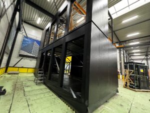 The Demo building will be prefabricated in a lower and an upper module.